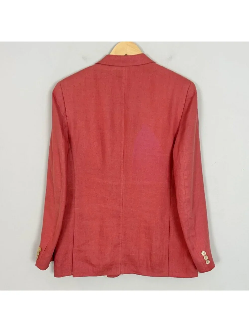 Ralph Lauren Coral Pink 100% Linen Blazer Jacket Sport Coat Size Boy’s Youth 18